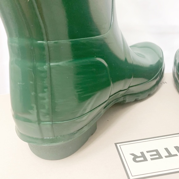 Original tall hunter green gloss rain boots - Picture 4 of 8